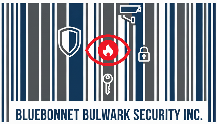 Service barcode with security icons